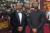 Ryan Coogler and Michael B. Jordan attend the European Premiere of 'Sinners' at Cineworld Leicester Square on April 14, 2025 in London, England.