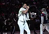 David Banner performs during halftime at the game between the Detroit Pistons and the Atlanta Hawks at State Farm Arena on February 23, 2025 in Atlanta, Georgia.