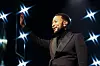 John Legend performs onstage at Nominees Night, an official Golden Week event, hosted by The Hollywood Reporter and Spotify at The Lot at Formosa on January 8, 2026 in West Hollywood, California.