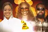 A photo collage of grammy artists.