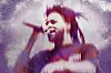 A photo illustration of J Cole