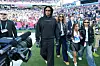 Jay Z, Beyonce and their children Blue Ivy and Rumi Carter seen prior to the NFL Super Bowl LX football game between Seattle Seahawks and New England Patriots at Levi Stadium on February 8, 2026 in Santa Clara, California.