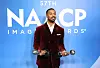 Michael B. Jordan, winner of the Outstanding Actor In A Motion Picture award for “Sinners” and Entertainer of the Year award, poses in the press room during the 57th NAACP Image Awards at Pasadena Civic Auditorium on February 28, 2026 in Pasadena, California.