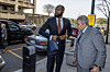 Pras Michel and lawyer David Kenner approach U.S. District Court in Washington, DC