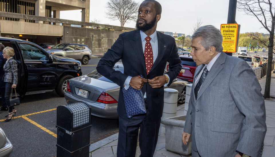 Pras Michel and lawyer David Kenner approach U.S. District Court in Washington, DC