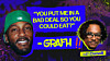 Promotional graphic with two faces, bold yellow text, and the names GRAFH and Donwill.