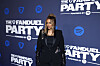 Tyra Banks stands in front of FanDuel and Spotify event signage at a party in San Francisco.