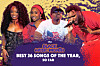 Promotional graphic with four artists and the text 'Black Music Monday Best 26 Songs of the Year, so far.'