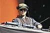 DJ Joe Kay performs at a booth with equipment during the 2026 Roots Picnic in Philadelphia.