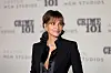 Halle Berry poses on the red carpet in a black blazer at the 'Crime 101' world premiere.