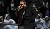 Kendrick Lamar performs during halftime in Super Bowl LVI at SoFi Stadium on Sunday, Feb. 13 2022 in Inglewood, CA.