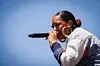 Rapsody performs on the Black Radio stage during the Blue Note Jazz Festival at Silverado Resort and Spa on July 29, 2023 in Napa, California.