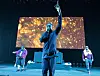 GZA, Ghostface Killah, and Raekwon on stage with atat Michigan Lottery Amphitheatre on May 31, 2019 in Sterling Heights, Michigan.