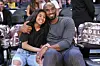 Kobe Bryant and his daughter Gianna Bryant attend a basketball game between the Los Angeles Lakers and the Atlanta Hawks at Staples Center on November 17, 2019 in Los Angeles, California.