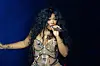 SZA performs during day four of Glastonbury Festival 2024 at Worthy Farm, Pilton on June 30, 2024 in Glastonbury, England.