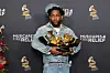 Kendrick Lamar, winner of Record Of The Year, Best Rap Performance, Best Rap Song, Best Music Video and Song Of The Year for “Not Like Us”, poses in the press room during the 67th GRAMMY Awards at Crypto.com Arena on February 02, 2025 in Los Angeles, California.