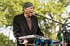American Jazz musician and band leader Roy Ayers plays vibraphone as he leads his quartet during a performance at Central Park SummerStage, New York, New York, July 16, 2017. The concert was a tribute to Afrobeat pioneer Fela Anikulapo-Kuti.
