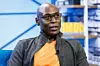 Lance Reddick giving talk