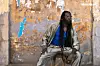 Buju Banton in front of wall
