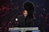 Janet Jackson speaks onstage during the 37th Annual Rock & Roll Hall of Fame Induction Ceremony at Microsoft Theater on November 05, 2022 in Los Angeles, California.