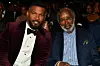 Jamie Foxx and Clarence Avant sitting down