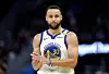 Stephen Curry #30 of the Golden State Warriors looks on against the Detroit Pistons during the second half of an NBA basketball game at Chase Center on March 08, 2025 in San Francisco, California.