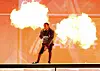 Kendrick Lamar performs on stage at The BRIT Awards 2018 held at The O2 Arena on February 21, 2018 in London, England.
