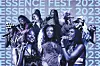 Essence festival photo illustration featuring many of the artists involved in the festival.
