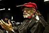 Playwright, novelist, and composer, Melvin Van Peebles, right, directs a rehearsal of a musical theatre performance of his acclaimed classic film 'Sweet Sweetback' at the BRIC Arts Center in Brooklyn.