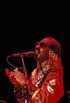 Stevie Wonder red light performing Hotter than July tour