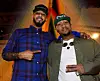 Swizz Beatz and Timbaland attend The Dean Collection X BACARDI Untameable House Party on December 4, 2015 in Miami