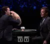 Mark Wahlberg & Host Jimmy Fallon Get Into A Friendly Game Of Slapjack - Slap Boxing Combined With Blackjack - On The Tonight Show.