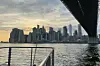 New York City from a boat.