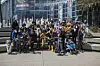 Members of the Black Cosplayers Meetup pose at Day 2 of WonderCon 2023 at Anaheim Convention Center on March 25, 2023 in Anaheim, California.