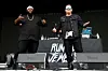 Killer Mike and El-P of Run The Jewels perform during the 2017 Boston Calling Music Festival at Harvard Athletic Complex on May 28, 2017 in Boston, Massachusetts.