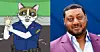 cartoon cat cop actor purple suit