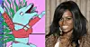 cartoon dolphin performing black actress smiling