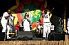 (L-R) U-God, RZA, and Mathematics of Wu-Tang Clan perform onstage at the 2023 New Orleans Jazz & Heritage Festival at Fair Grounds Race Course on April 28, 2023 in New Orleans, Louisiana.