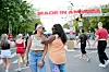 Festivalgoers pose by the festival entrance during 2022 Made In America at Benjamin Franklin Parkway on September 04, 2022 in Philadelphia, Pennsylvania.