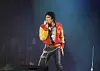Michael jackson performs at wembley