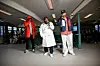 Wu-Tang Clan on the runway at Tommy Hilfiger RTW Spring 2025 as part of New York Ready to Wear Fashion Week held aboard the Staten Island Ferry the MV John F. Kennedy on September 8, 2024 in New York, New York.