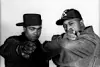 Rap Group Kool G Rap (aka Nathaniel Thomas Wilson) & DJ Polo (aka Thomas E. Pough) appear in a portrait taken in New York on April 13, 1992 in New York City.