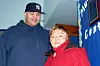 Fat Joe with his Mom during Fat Joe Computer Donation to P.S.146 in the Bronx at P.S. 146 in New York City, New York, United States.