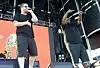 EL-P (L) and Killer Mike of Run the Jewels perform on Treasure Island at the Treasure Island Music Festival on October 17, 2015 in San Francisco, California.