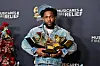 Kendrick Lamar poses with the Record Of The Year, Best Rap Performance, Song Of The Year, Best Music Video, Best Rap Song awards in the press room during the 67th Annual Grammy Awards at the Crypto.com Arena in Los Angeles on February 2, 2025.