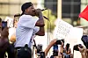 YG performing at LA Protest