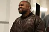 Kanye West is seen leaving e.baldi restaurant on June 16, 2023 in Beverly Hills, California.