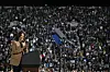 US Vice President and Democratic presidential nominee Kamala Harris speaks during a campaign rally at the James R Hallford Stadium in Clarkston, Georgia on October 24, 2024.