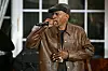 US rapper and record producer Rakim performs during a celebration marking the launch of the Music Diplomacy Initiative in the Benjamin Franklin Room of the State Department in Washington, DC, on September 27, 2023.