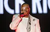 Slick Rick performs during Day 2 of 2025 Jazz In The Gardens Music Festival at Hard Rock Stadium on March 9, 2025 in Miami Gardens, Florida.